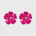 Stud Flower Earrings - A New Day Pink/gold