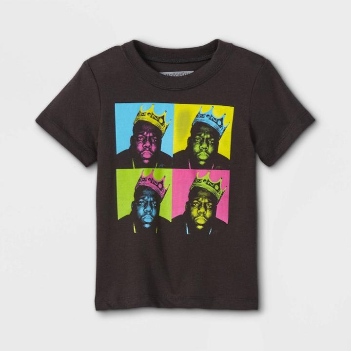 Toddler Boys' Warhol Merch Traffic Short Sleeve T-shirt - Black