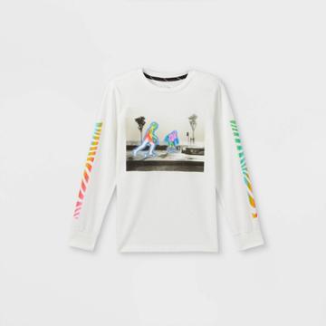 Boys' Thermo Skaters Graphic Long Sleeve T-shirt - Art Class White