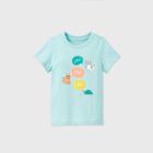 Toddler Kids' Short Sleeve 'uno Dos Tres' Animals Graphic T-shirt - Cat & Jack Aqua