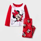 Toddler Girls' 2pc Minnie Mouse Fleece Pajama
