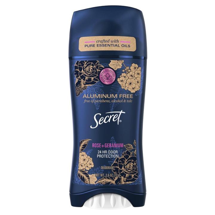 Secret Aluminum-free Women's Deodorant With Essential Oils Rose & Geranium
