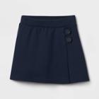 Toddler Girls' Pull-on Uniform Knit Skorts - Cat & Jack Navy