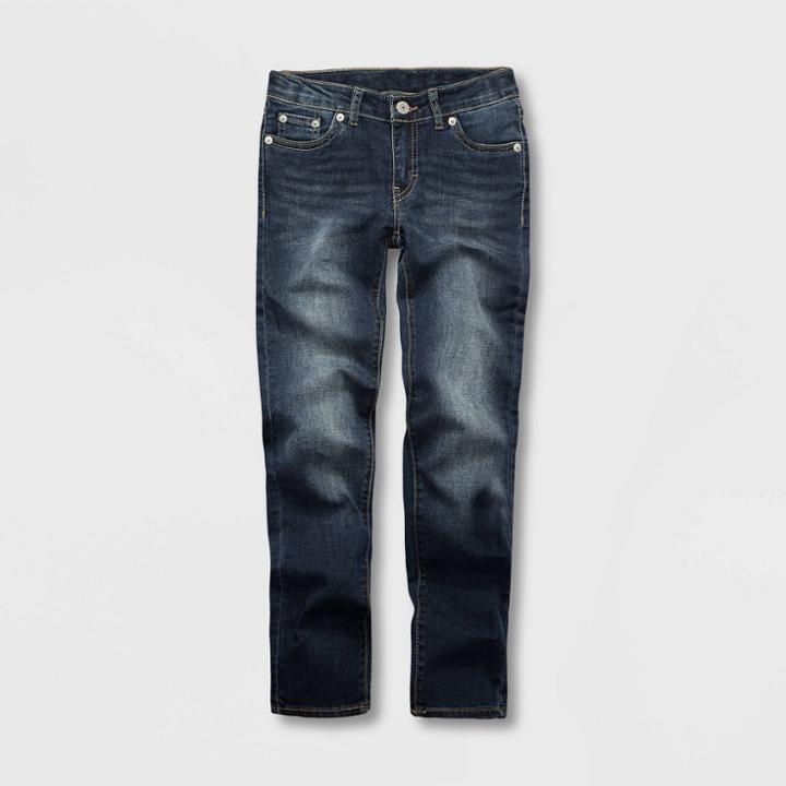 Levi's Toddler Girls' Super Skinny Jeans - Dark Blue