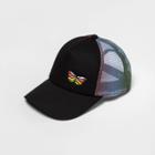 No Brand Pride Embroidered Butterfly Trucker Hat - Black