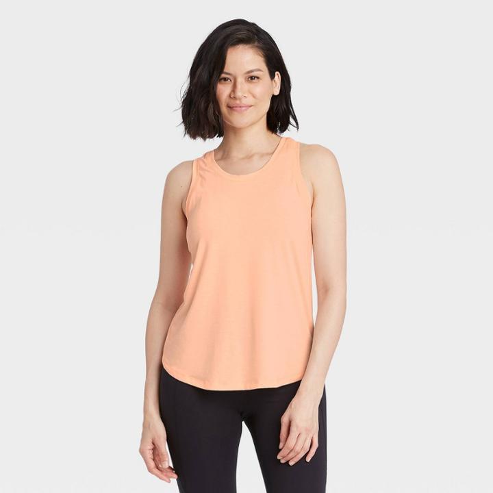 Women's Active Tank Top - All In Motion Pale Peach Heather