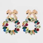 Sugarfix By Baublebar Crystal Wreath Drop Earrings, Black