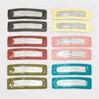 Epoxy Finish Rectangle Metal Snap Clip Set 12pc - Wild Fable