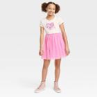 Girls' Minnie Mouse Heart Valentine's Day Dress - White
