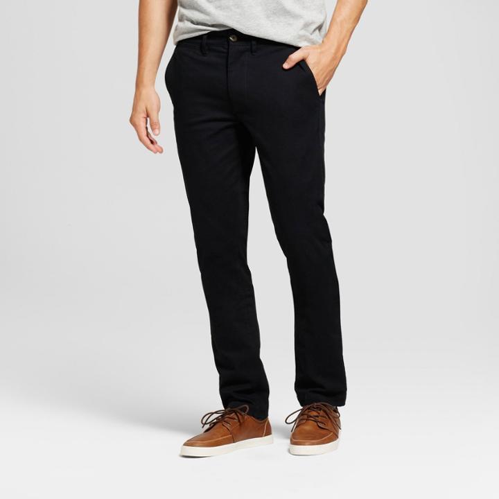Men's Skinny Fit Hennepin Chino Pants - Goodfellow & Co Black
