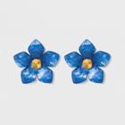 Sugarfix By Baublebar Flower Resin Drop Earrings - Blue, Girl's