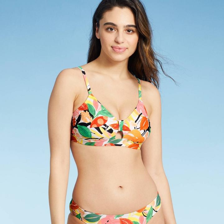 Kona Sol Women's V-neck Knot Bikini Top - Kona