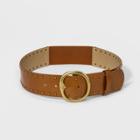 Target Women's Casual Stud Stretch Belt - Universal Thread Brown