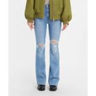 Levi's Women's 726 High-rise Flare Jeans - Light Indigo Destructed 25, Light Blue Destructed