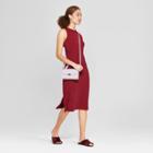Women's Sleeveless Knit Maxi Dress - A New Day Burgundy (red)
