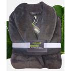 S/m Ultra Plush 100% Rayon From Bamboo Bath Robe Graphite - Cariloha, Grey