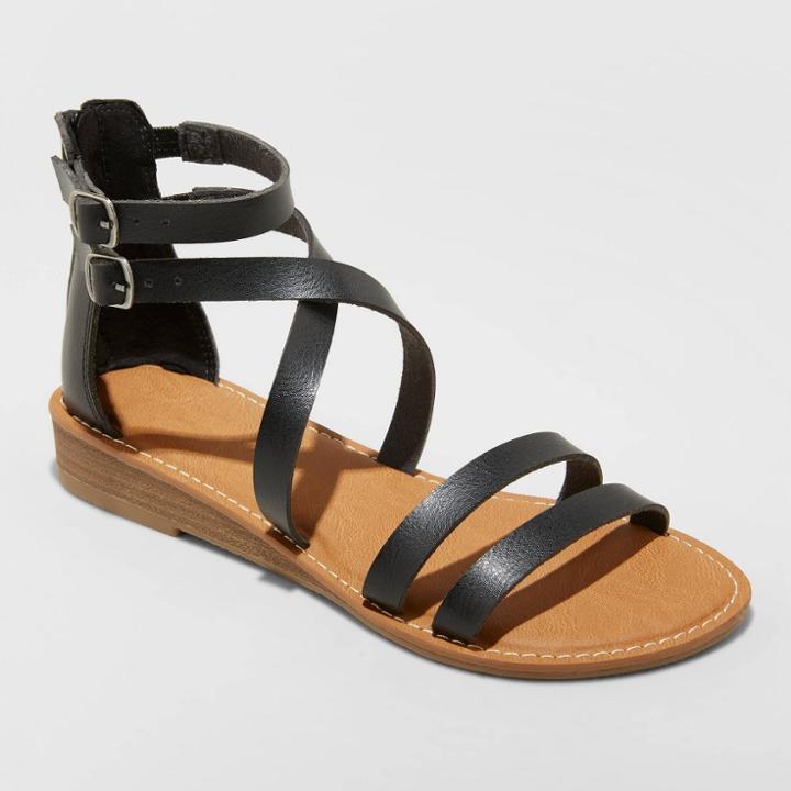 Women's Martina Gladiator Sandals - Universal Thread Black