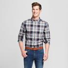 Men's Standard Fit Long Sleeve Northrop Button-down Shirt - Goodfellow & Co True Navy