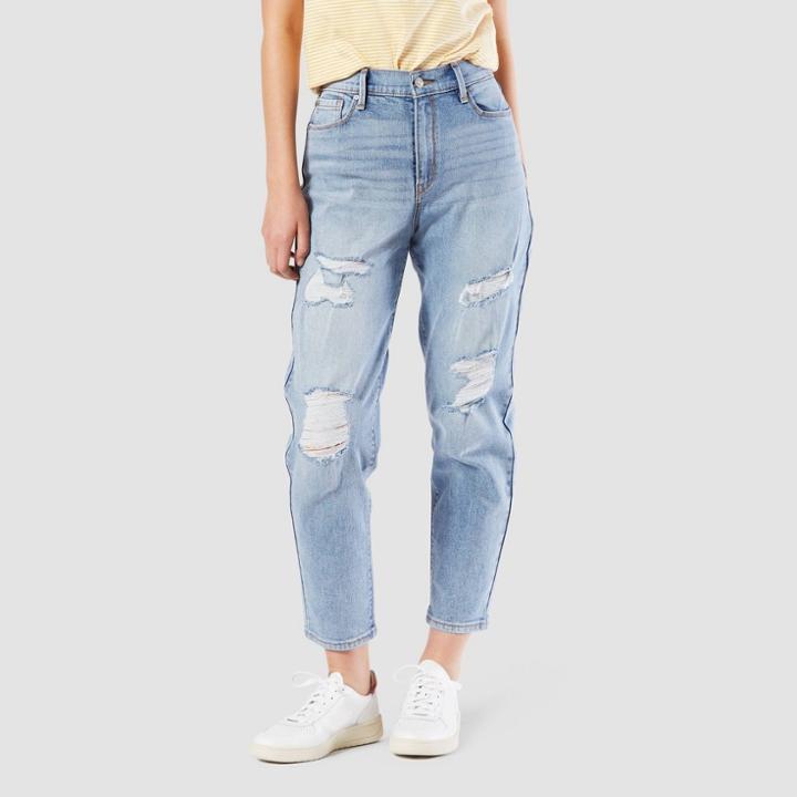 Denizen From Levi's Women's High-rise Mom Jeans (juniors') - Hang Loose 0, Women's, Blue