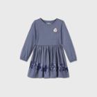 Disney Toddler Girls' Frozen Long Sleeve Dress - Blue