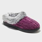 Women's Dearfoams Slide Slippers - Rich Plum S, Size: Small, Rich Purple