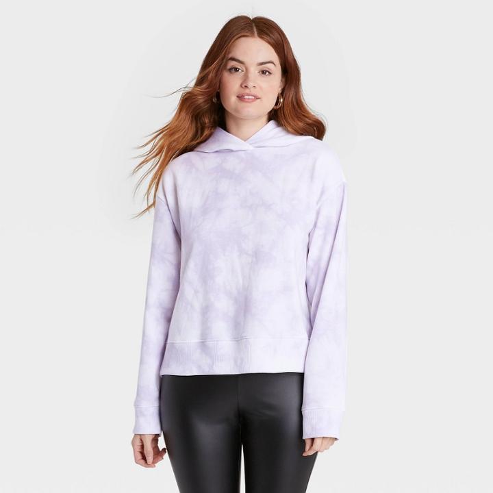 Women's Hooded Sweatshirt - A New Day Light Purple