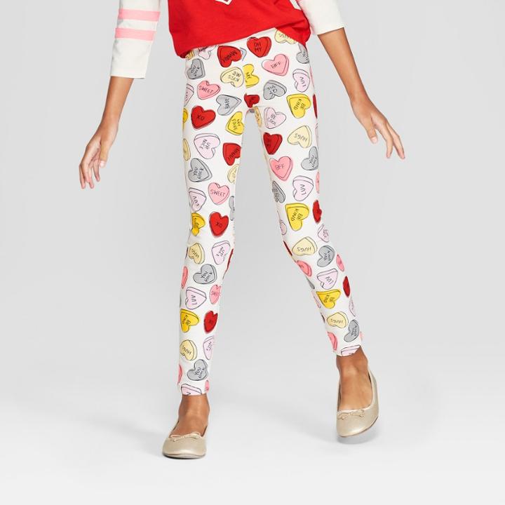 Girls' Valentine's Day Leggings - Cat & Jack Candy