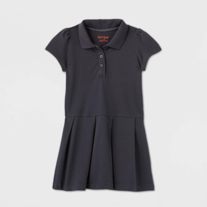 Petitetoddler Girls' Short Sleeve Pleated Uniform Tennis Dress - Cat & Jack Gray