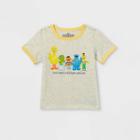 Toddler Boys' Sesame Street Love Short Sleeve Graphic T-shirt - Cream