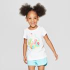 Toddler Girls' Short Sleeve Graphic T-shirt - Cat & Jack White