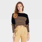 Women's Boat Neck Pullover Sweater - Who What Wear Black
