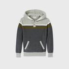 Boys' Holiday Striped Hooded Sweater - Cat & Jack Gray/olive