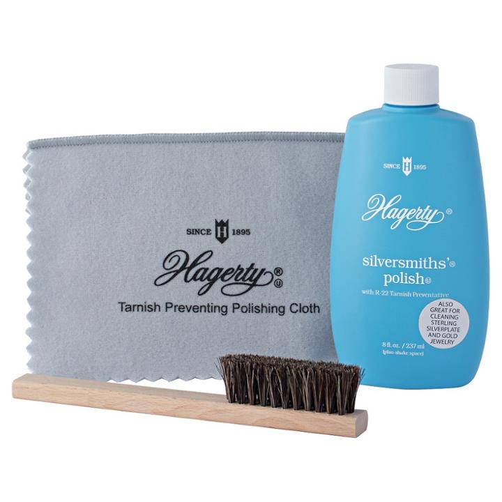 Hagerty Silversmiths' Polish 3 Piece Set With R-22 Tarnish Preventative