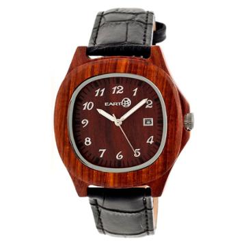 Earth Wood Goods Earth Men's Wristwatch Red
