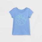 Toddler Girls' World Short Sleeve T-shirt - Cat & Jack Blue