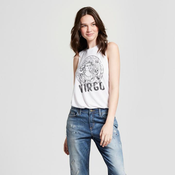 Women's Virgo Seal Graphic Tank Top - Modern Lux (juniors') White