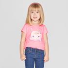 Toddler Girls' Short Sleeve 'unicorn' Graphic T-shirt - Cat & Jack Pink