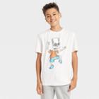 Kids' Skeleton Bart Simpson Short Sleeve Graphic T-shirt - Art Class Cream