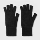 Men's Knit Fingerless Gloves - Goodfellow & Co Black