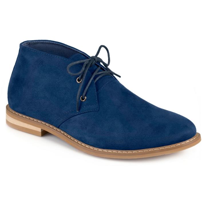 Men's Vance Co. Manson Lace-up Faux Suede High Top Chukka Boots - Blue