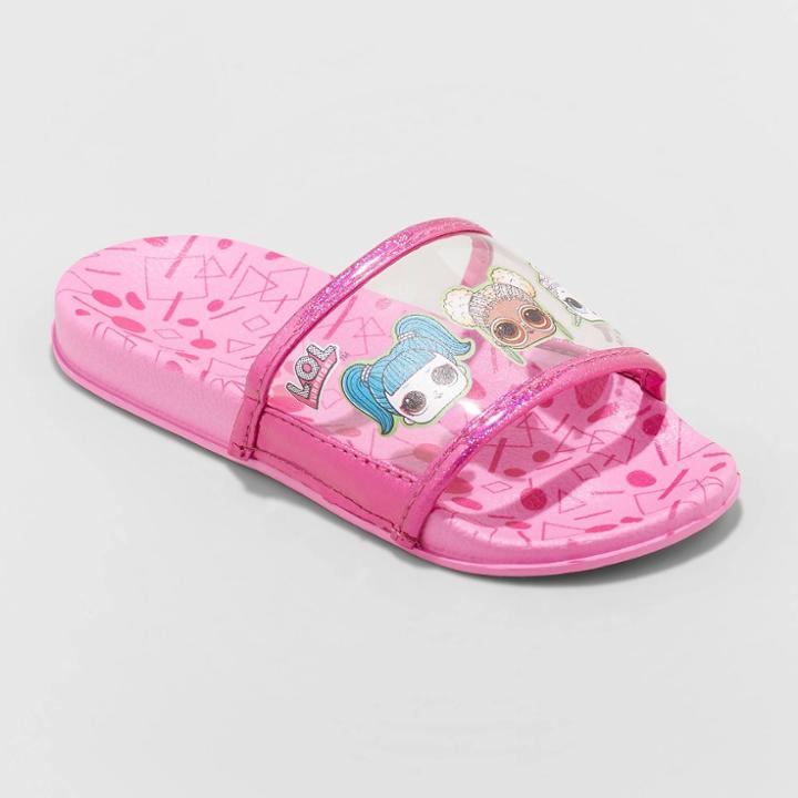Girls' L.o.l. Surprise! Slip-on Slide Sandals - Pink