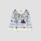 Disney Toddler Girls' Frozen Elsa And Anna Ugly Christmas Sweater - Beige