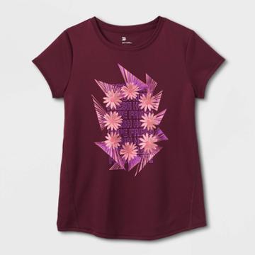 Girls' Short Sleeve 'fresh Hope' Graphic T-shirt - All In Motion Purple