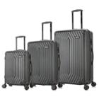 Dukap Stratos Lightweight 3pc Hardside Checked Spinner Luggage