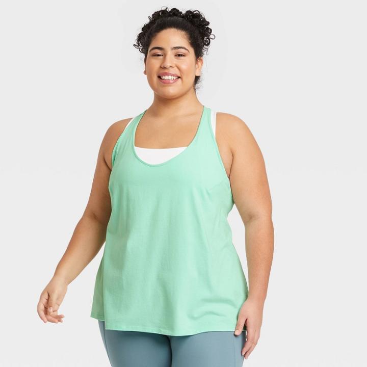 Women's Plus Size Skinny Racerback Tank Top - All In Motion