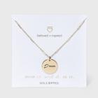 Beloved + Inspired Gold 'dream' Disc Necklace - Gold