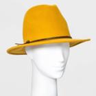 Women's Felt Fedora Hat - Universal Thread Mustard, Yellow