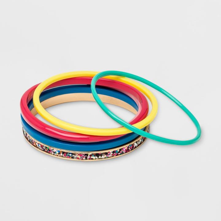 Girls' Bangle Set - Cat & Jack One Size,