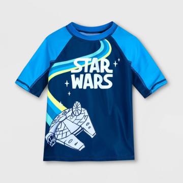 Boys' Disney Star Wars Rash Guard Swimsuit Top - 2 - Disney Store, One Color