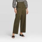 Women's Mid-rise Relaxed Trouser - Who What Wear Green